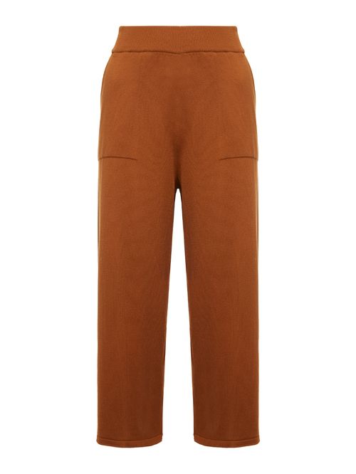 Calça Reta com Bolsos Ferrugem