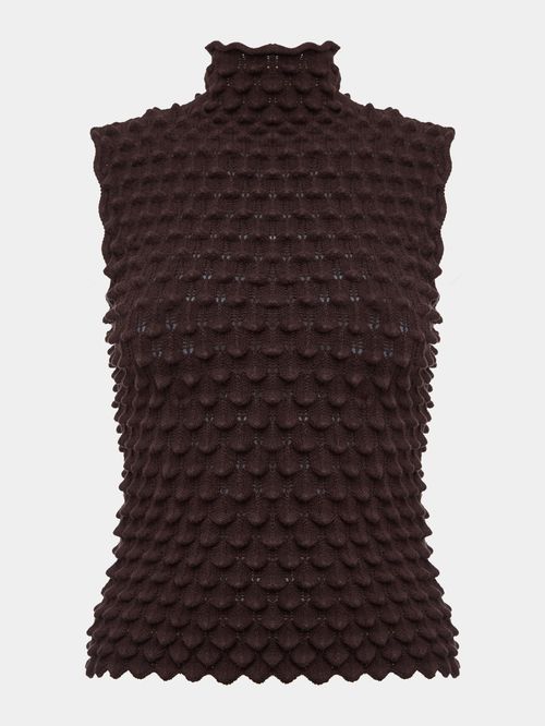 Blusa Colméia Chocolate
