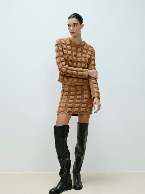 Blusa Ravioli  Camelo