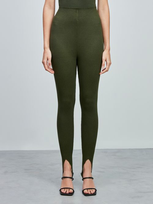 Calça Fuseau Canelada Matcha
