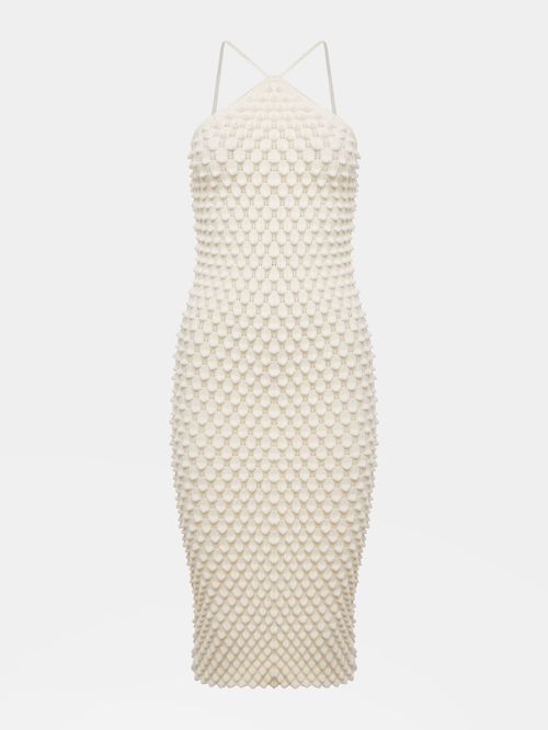 Vestido Cruzado Colméia Off White