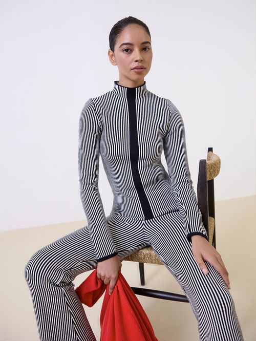 Black Stripes Blouse