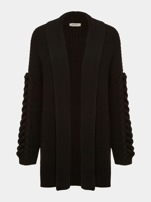Casaco Maxi Tranças Preto