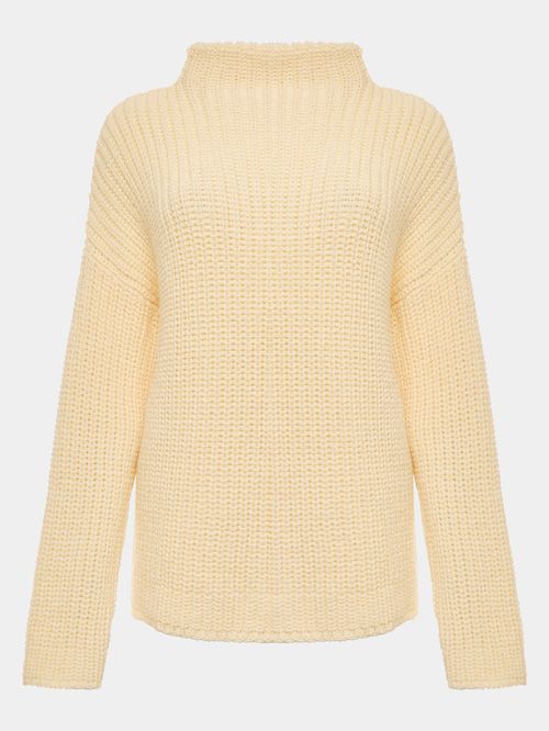Blusa Ponto Pérola 100% Lã Cru
