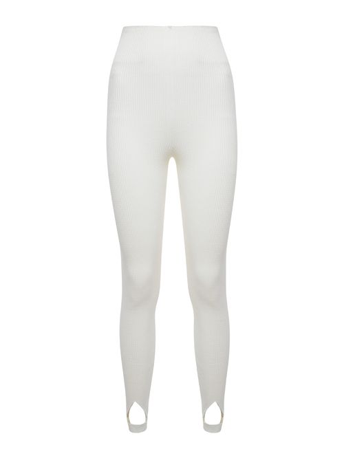 Calça Fuseau Canelada Off White