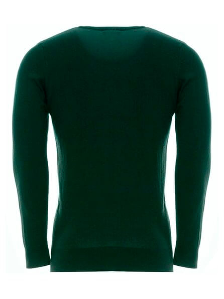 Men's Green V-Neck Sweater