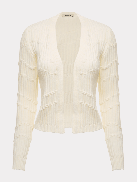 Casaco Ondas em Ponto Links Off White