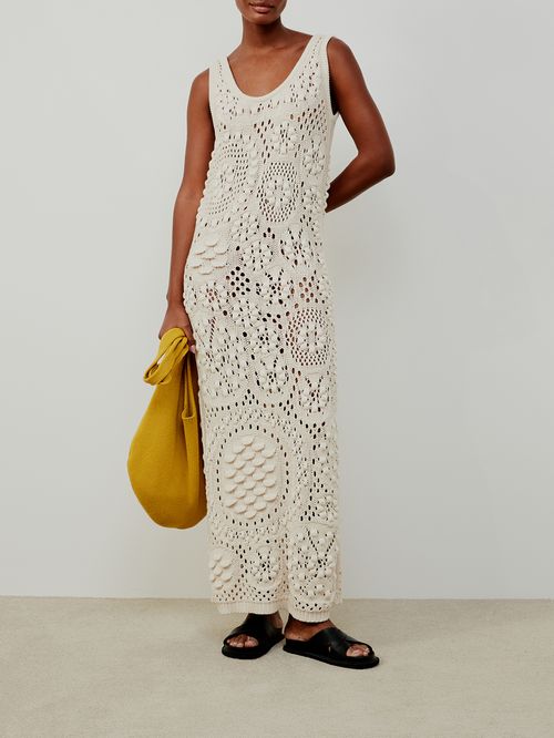 Long Lace Dress in Raw