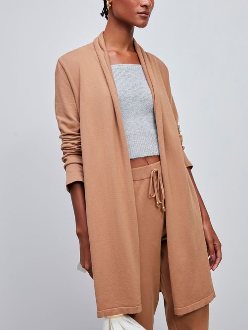 Minimal Elongated Cardigan