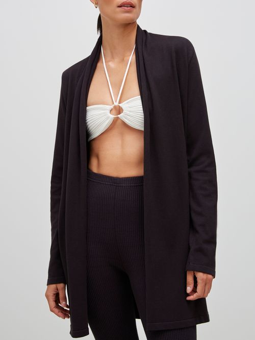 Minimal Elongated Cardigan