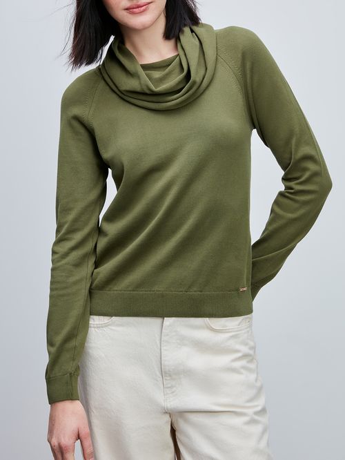 Matcha Basic Turtleneck Blouse