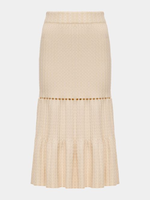 Raw Midi Skirt