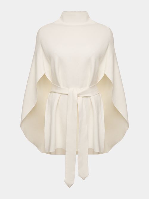 Capa Minimal com Cinto Off White