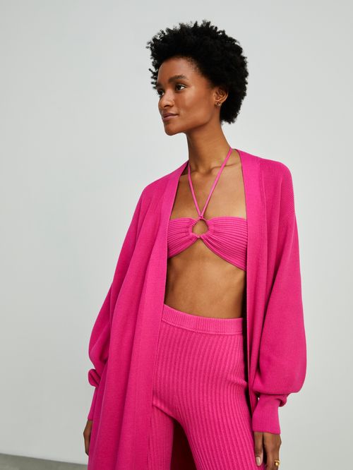 Cardigan Alongado 46226 Pink