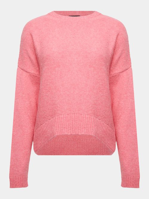 Blusa Decote Redondo Rosa