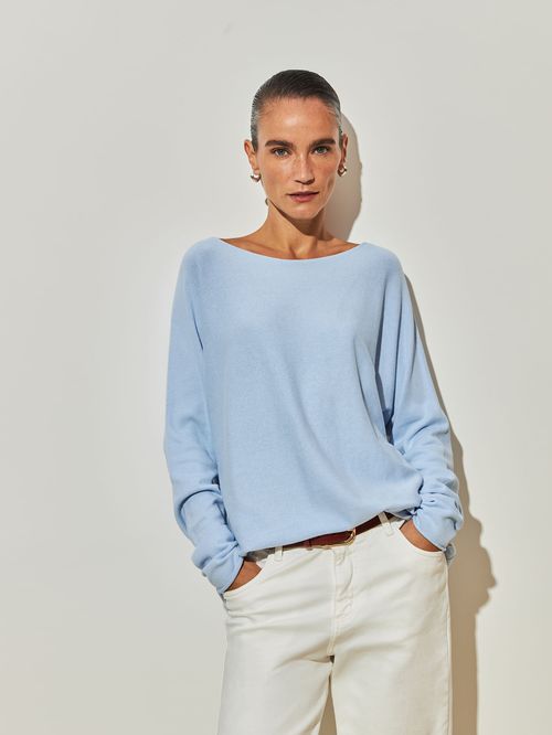 Blusa 3D Consuelo Azul Gelo