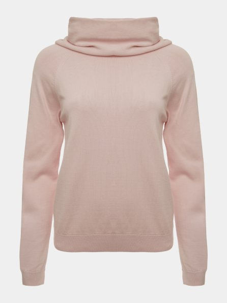 Basic Blush Turtleneck Top