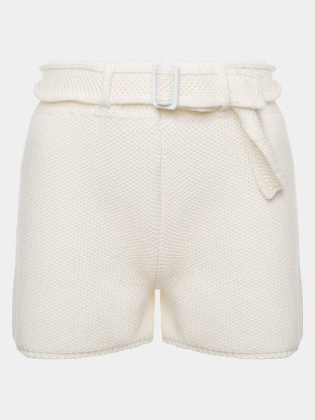 Short com Cinto Off White