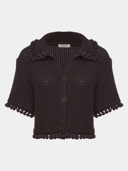 Camisa Curta Blimblom Chocolate