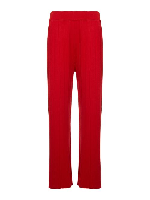 Calça Canelada Leve Vermelho