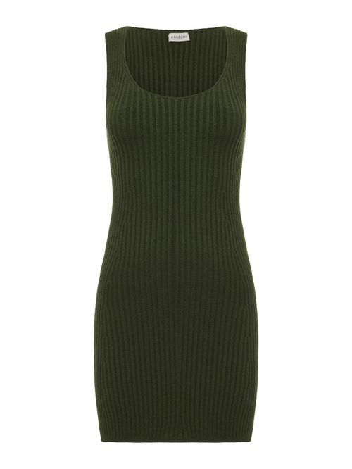 Vestido Mini Com Decote em U Matcha