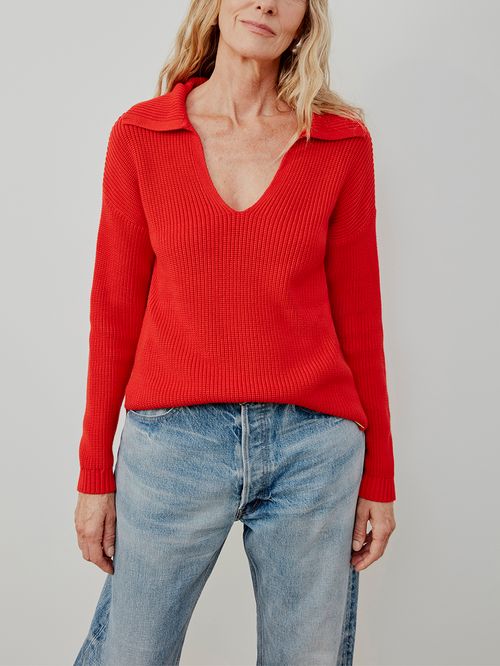 Blusa Gola Polo Lisa Vermelho