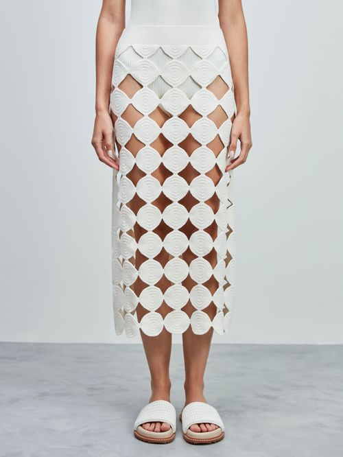 Off White Bathing Skirt