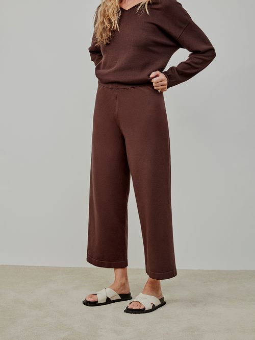 Pantacourt em Tricô Chocolate