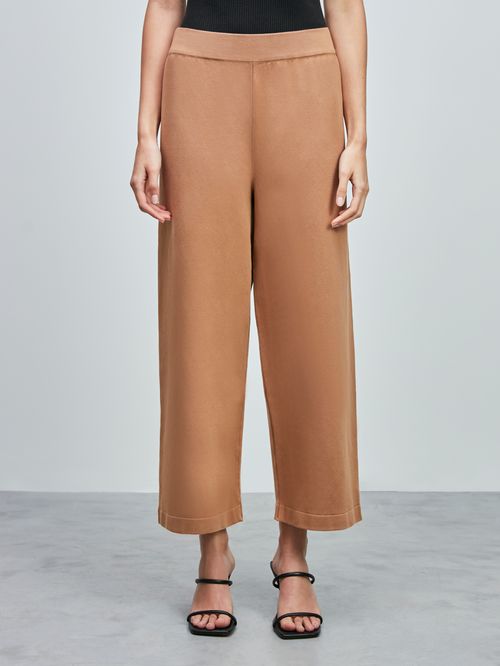 Pantacourt em Tricô Camelo