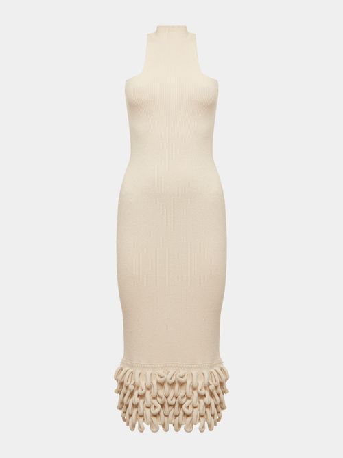 Fringed Midi Dress Raw