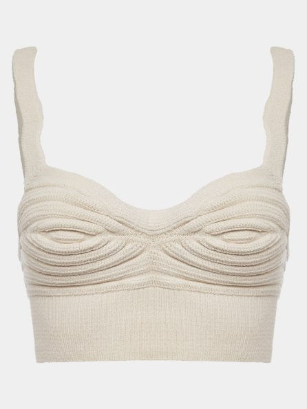 Cropped Oyster Raw Top