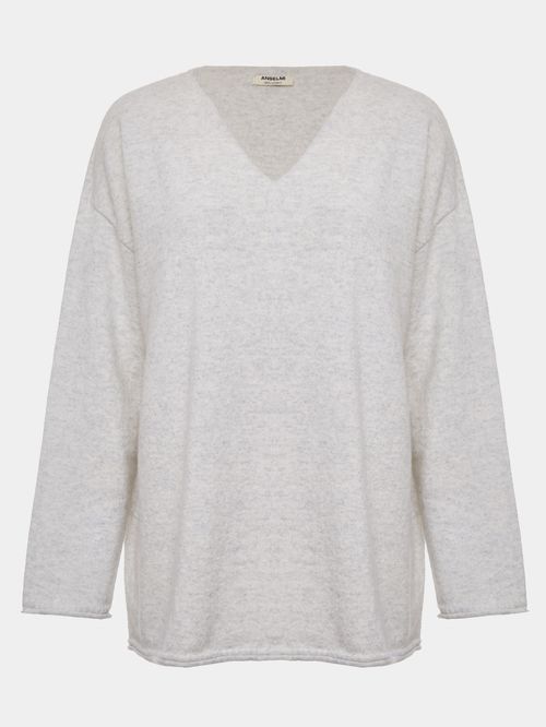 Anselmi 100% Cashmere Grey Blouse