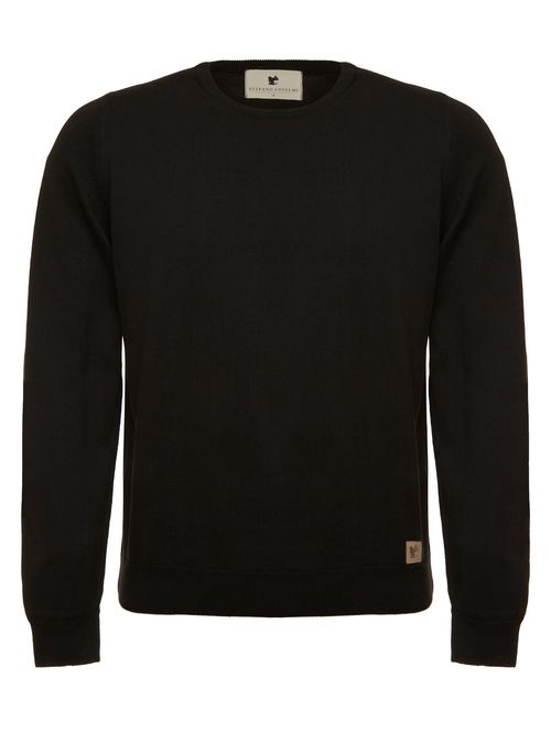 Men's Plain Black Sweater
