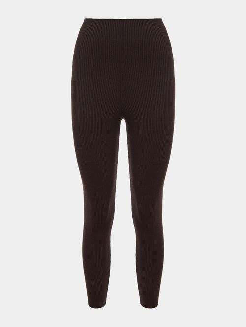 Chocolate Knitted Legging