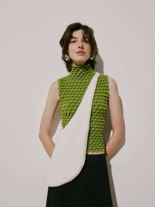 Bolsa Tricot Off White