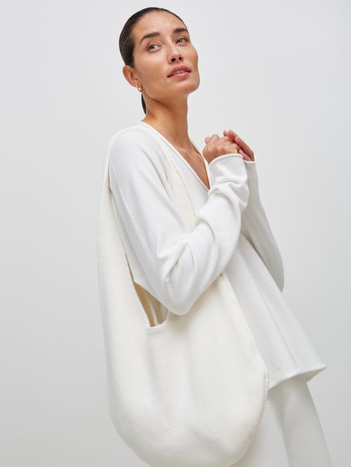 Bolsa Tricot Off White