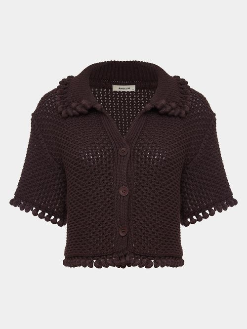 Camisa Curta Blimblom Chocolate