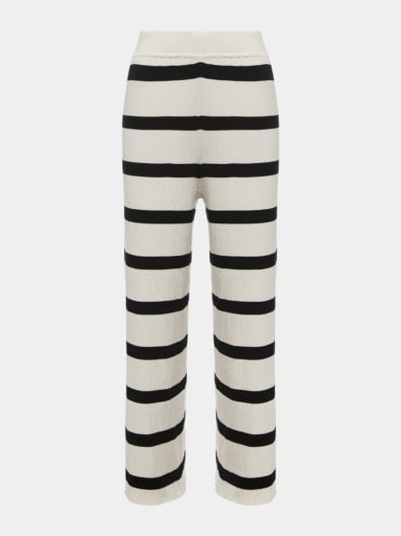 Calça ampla listrada Off White