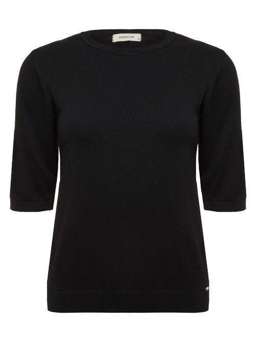 Suéter Básico Manga ¾ Preto