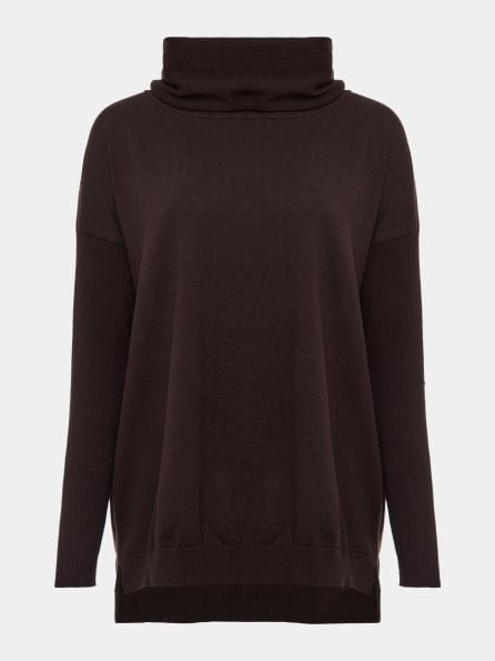 Blusa Anselmi Gola Boba Chocolate