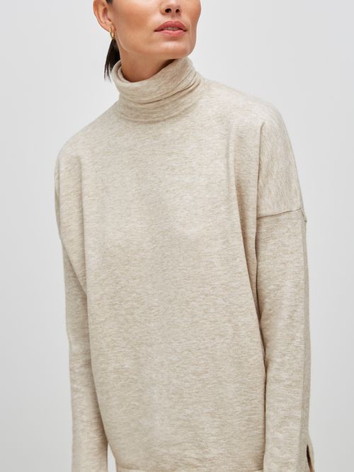 Suéter Cava Reta Liso Bege