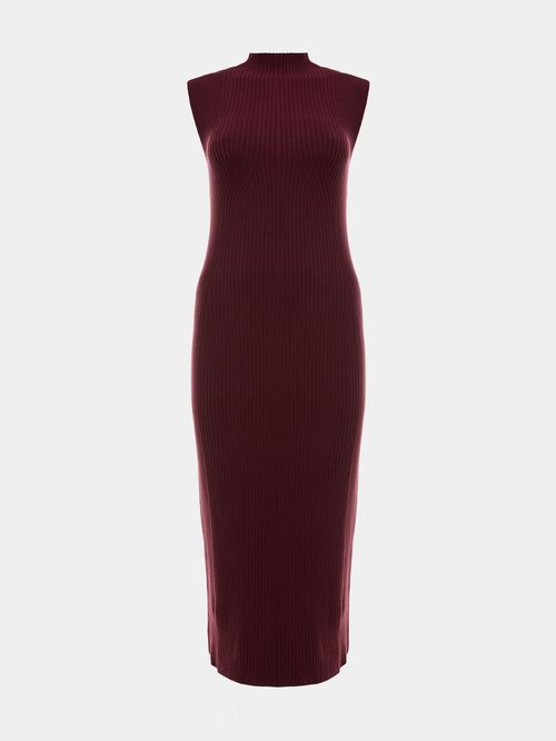 Vestido Canelado Cava Reta Figo