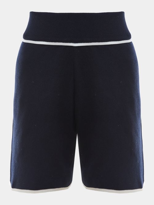 Anselmi + Ucha Meirelles Midnight Blue Contrast Shorts