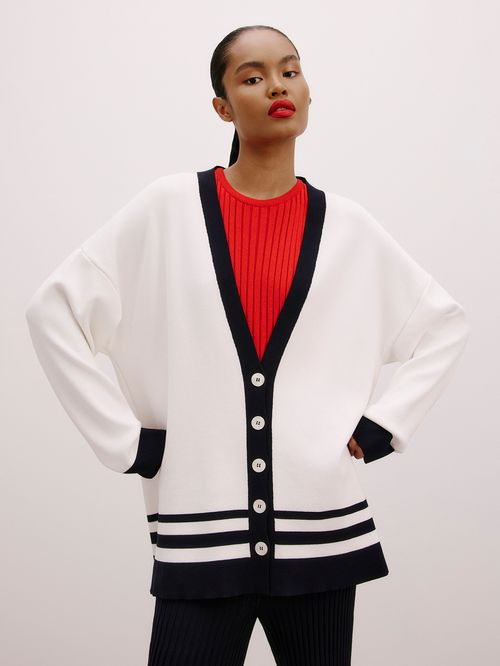 Cardigan Neo Navy Anselmi + Ucha Meirelles Off White