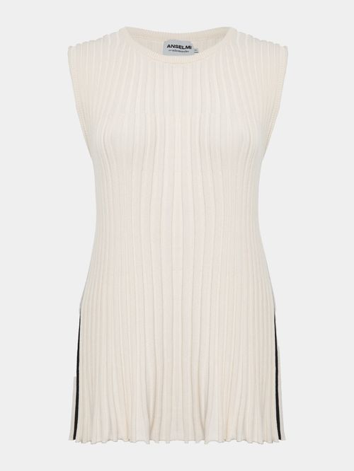 Regata Plissada Anselmi + Ucha Meirelles Off White