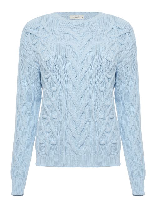 Suéter Gola Avulsa Azul celeste