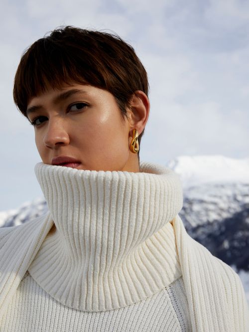 Gola Avulsa Canelada  Off white