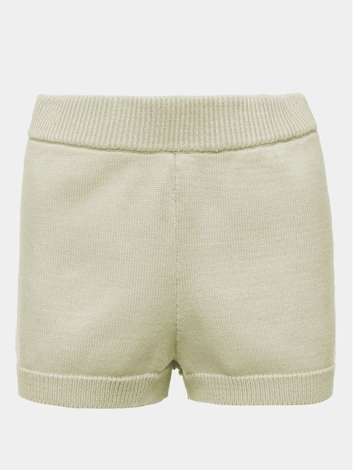 Short Curto em Tricô  Pistache