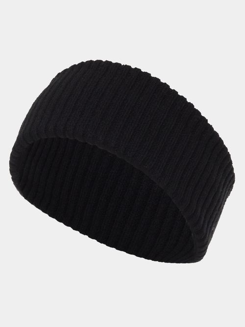 Black Ribbed Headband