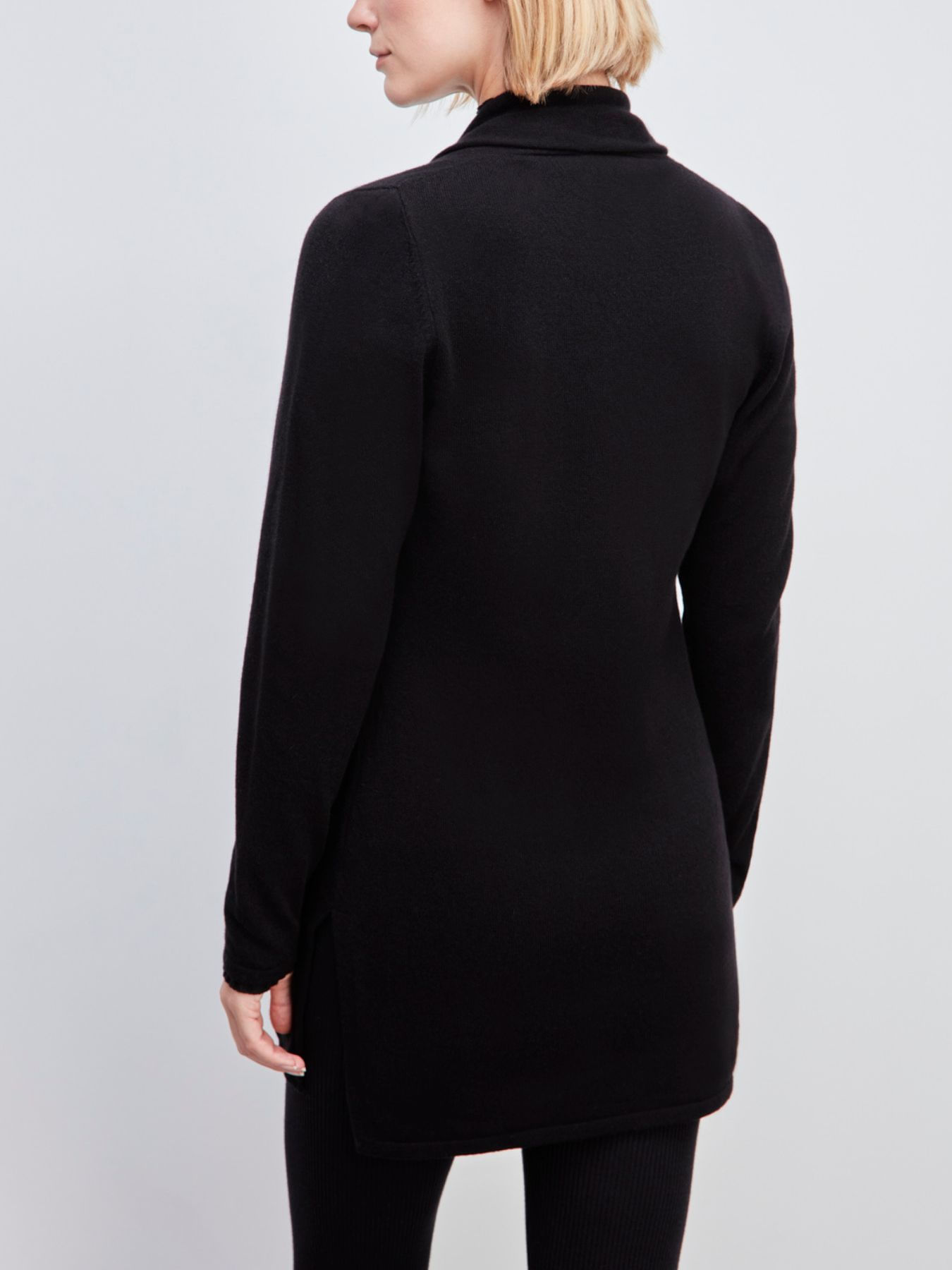 トップス Time is on NEW MIX COLLARED CARDIGAN Buy Black Regular Fit Premium Feel Mid Weight Zip Through Collared